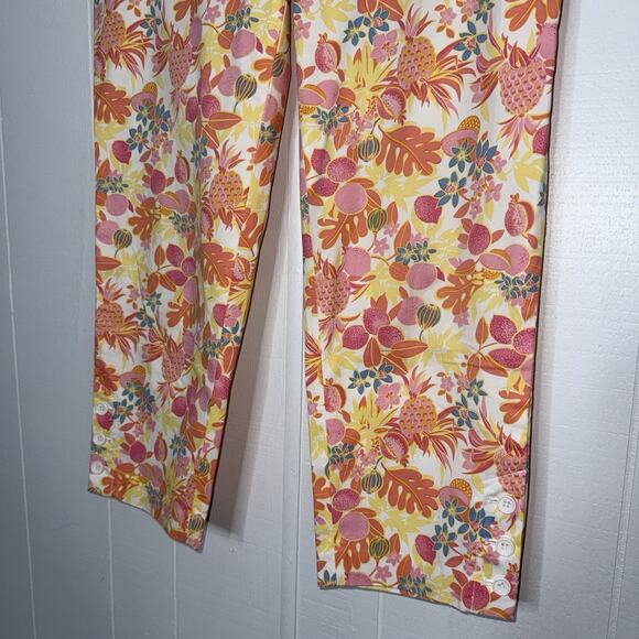 Talbots Women’s Perfect Crop Pants Fruit And Flowers Size 6 - Picture 5 of 7